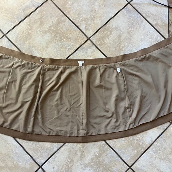 J.Crew Camel Wool Blend Wrap Mini Skirt – Size 6 | Classic Preppy Fall Style - Picture 8 of 8